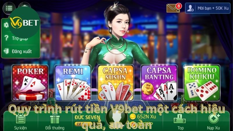 Quy trình rút tiền V9bet một cách hiệu quả, an toàn